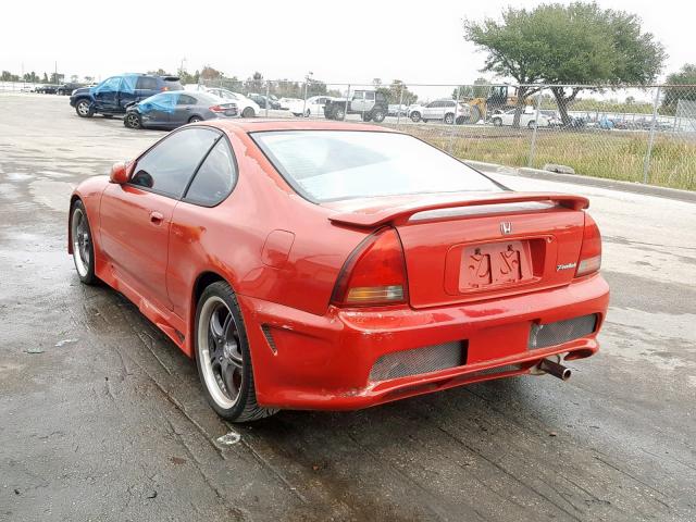 JHMBB2258PC000665 - 1993 HONDA PRELUDE SI RED photo 3