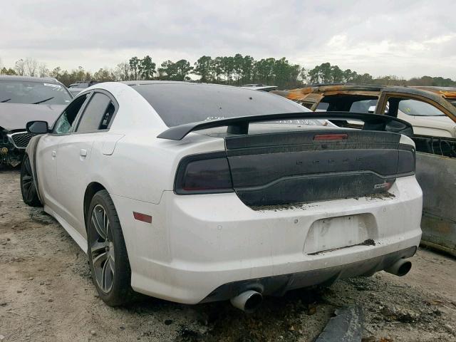 2C3CDXGJ5DH681495 - 2013 DODGE CHARGER SU WHITE photo 3