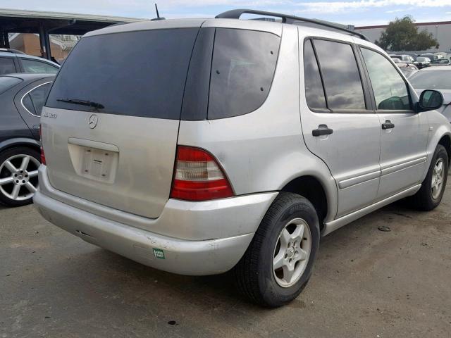 4JGAB54E41A250950 - 2001 MERCEDES-BENZ ML 320 SILVER photo 4