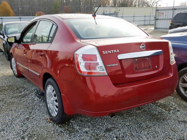 3N1AB6AP9AL613223 - 2010 NISSAN SENTRA 2.0 RED photo 3