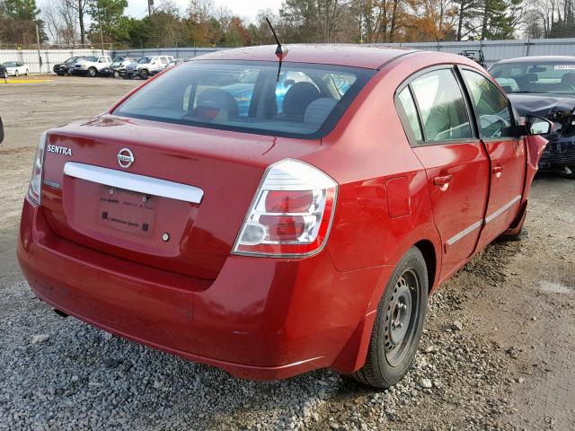 3N1AB6AP9AL613223 - 2010 NISSAN SENTRA 2.0 RED photo 4