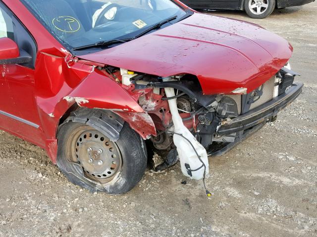 3N1AB6AP9AL613223 - 2010 NISSAN SENTRA 2.0 RED photo 9