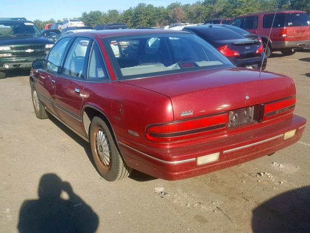 2G4WB54L5P1451537 - 1993 BUICK REGAL CUST RED photo 3