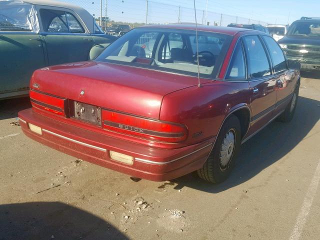 2G4WB54L5P1451537 - 1993 BUICK REGAL CUST RED photo 4