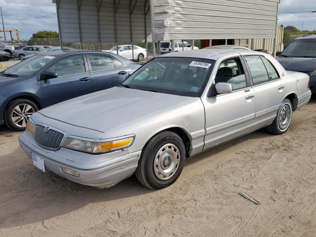 2MELM74W3SX699376 - 1995 MERCURY GRAND MARQ GRAY photo 2