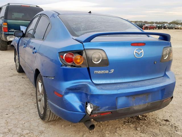 JM1BK123361459848 - 2006 MAZDA 3 S BLUE photo 3