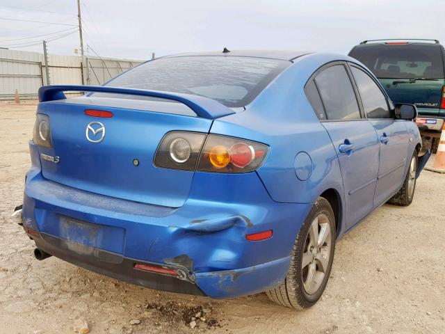 JM1BK123361459848 - 2006 MAZDA 3 S BLUE photo 4