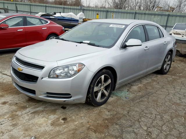 1G1ZC5E11BF348217 - 2011 CHEVROLET MALIBU 1LT 银色 照片 2