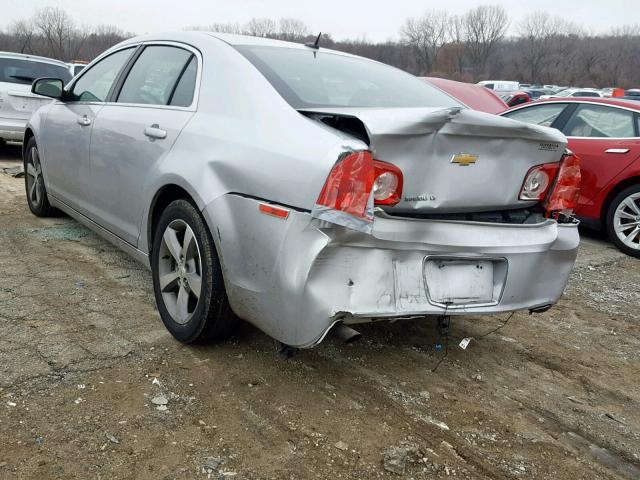 1G1ZC5E11BF348217 - 2011 CHEVROLET MALIBU 1LT 银色 照片 3