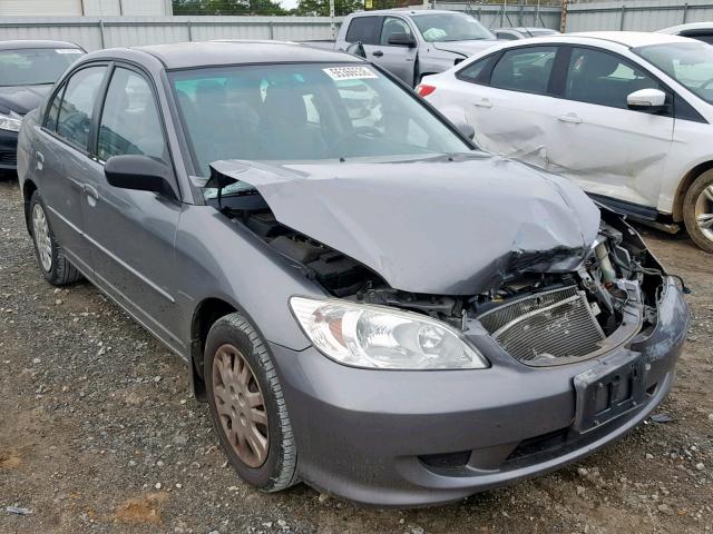 2HGES16524H610252 - 2004 HONDA CIVIC LX GRAY photo 1