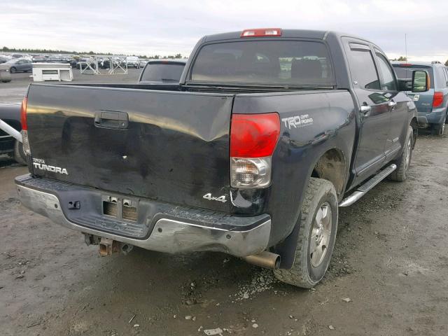 5TBDV54117S484490 - 2007 TOYOTA TUNDRA CRE BLACK photo 4