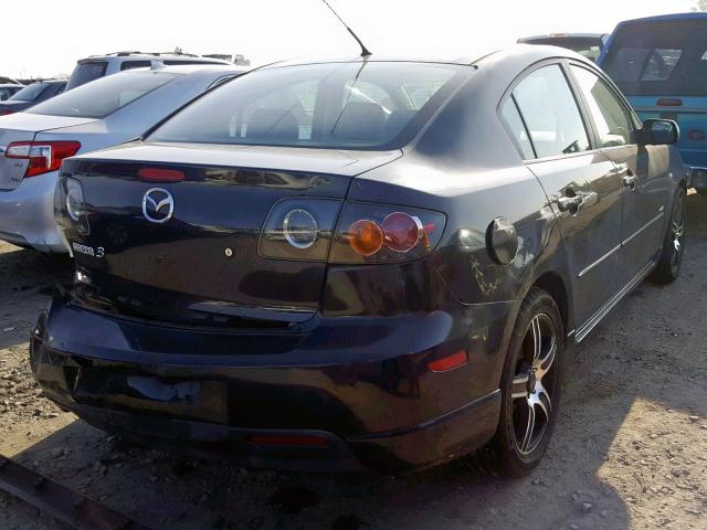 JM1BK123151228672 - 2005 MAZDA 3 S BLACK photo 4