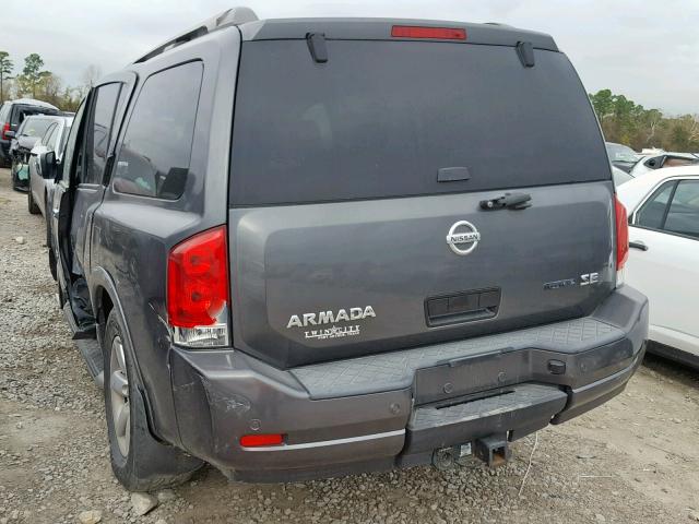 5N1BA08D49N600707 - 2009 NISSAN ARMADA SE GRAY photo 3