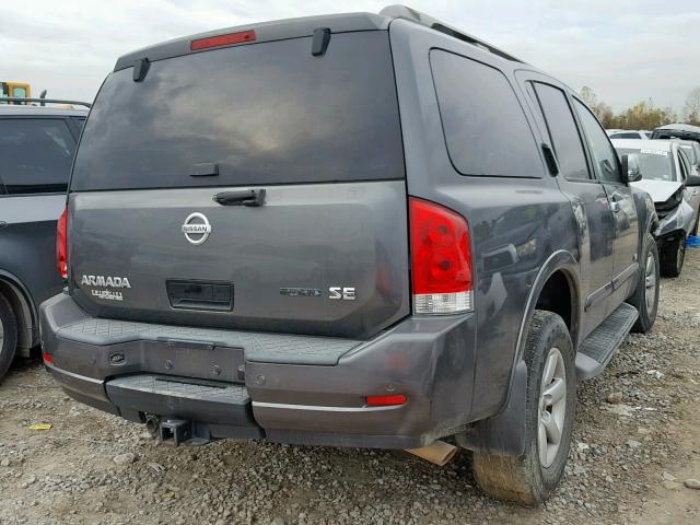 5N1BA08D49N600707 - 2009 NISSAN ARMADA SE GRAY photo 4