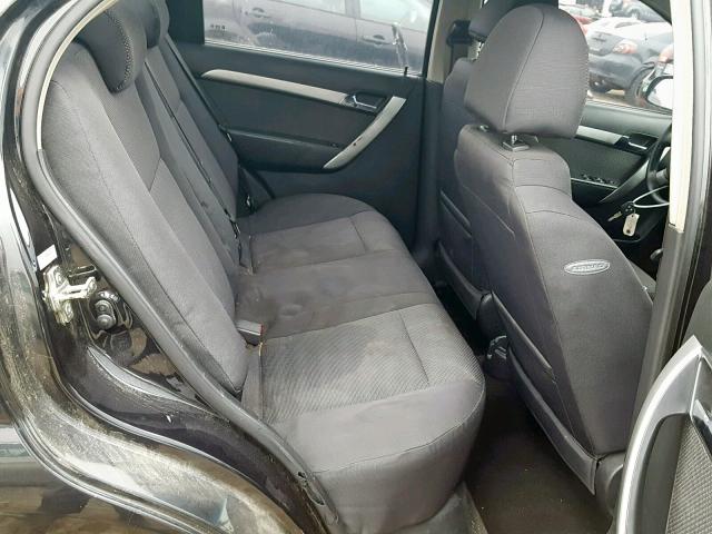 KL1TD5DE2BB185848 - 2011 CHEVROLET AVEO LS BLACK photo 6
