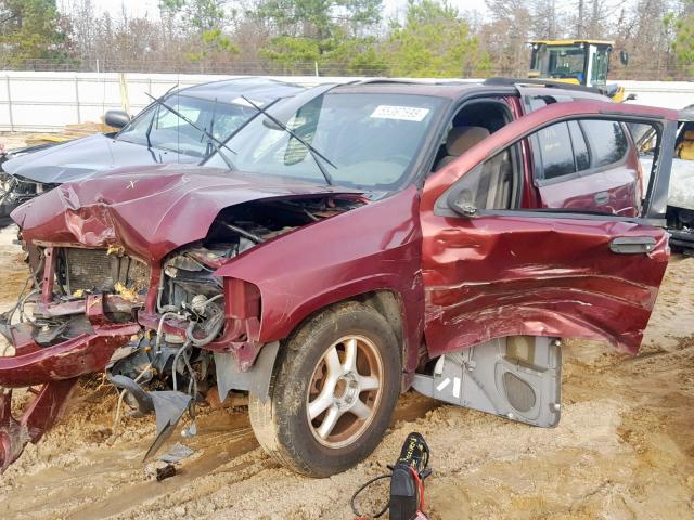 1GKDS13S342324993 - 2004 GMC ENVOY BURGUNDY photo 2