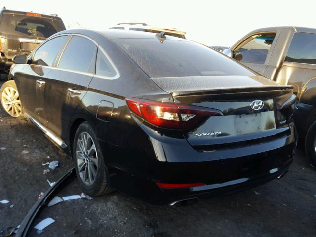 5NPE34AFXGH271572 - 2016 HYUNDAI SONATA SPO BLACK photo 3