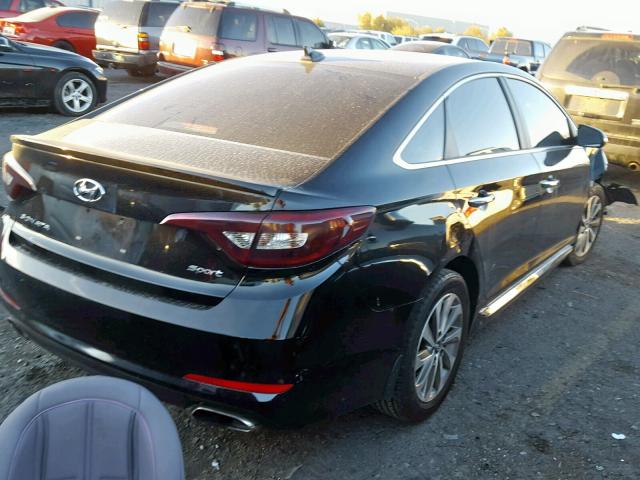 5NPE34AFXGH271572 - 2016 HYUNDAI SONATA SPO BLACK photo 4