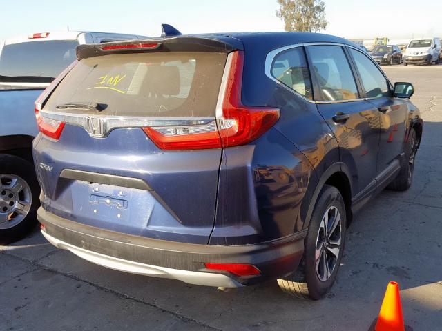 5J6RW5H34HL001335 - 2017 HONDA CR-V LX BLUE photo 4