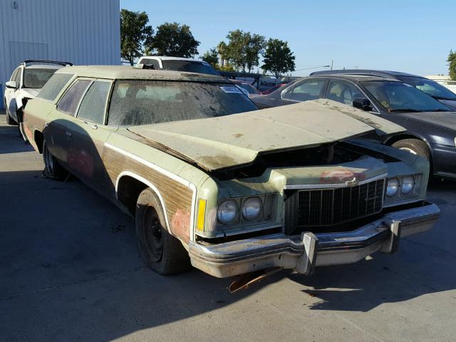 1N45U4C146243 - 1974 CHEVROLET CAPRICE GREEN photo 1