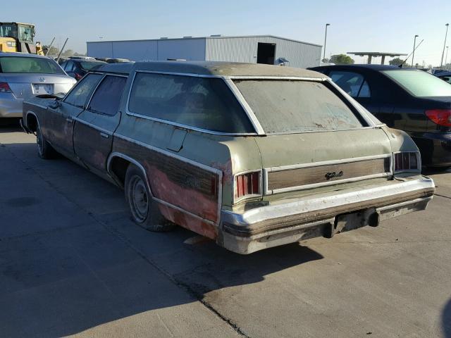 1N45U4C146243 - 1974 CHEVROLET CAPRICE GREEN photo 3