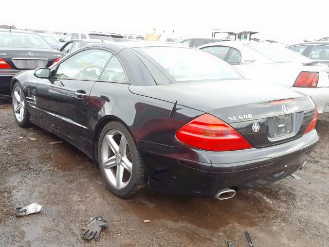 WDBSK75F45F097893 - 2005 MERCEDES-BENZ SL 500 BLACK photo 3