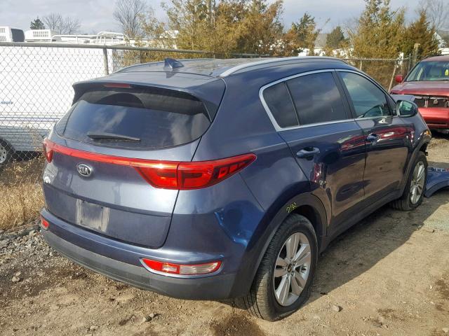 KNDPMCAC1H7113567 - 2017 KIA SPORTAGE L BLUE photo 4