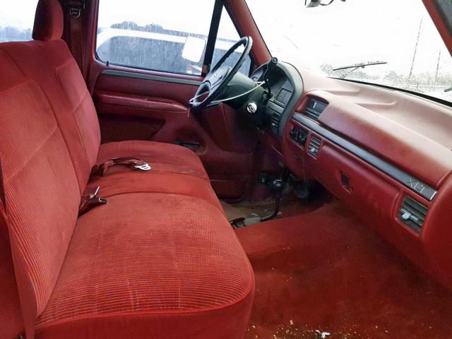 2FTJW36H8RCA19838 - 1994 FORD F350 RED photo 5