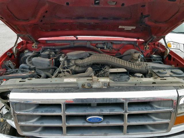2FTJW36H8RCA19838 - 1994 FORD F350 RED photo 7