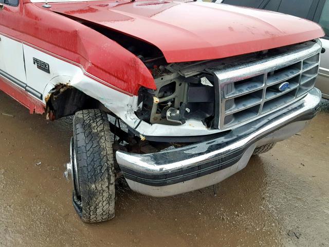 2FTJW36H8RCA19838 - 1994 FORD F350 RED photo 9