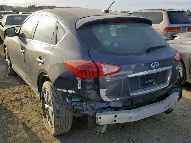 JNKAJ09F28M350077 - 2008 INFINITI EX35 BASE GRAY photo 3