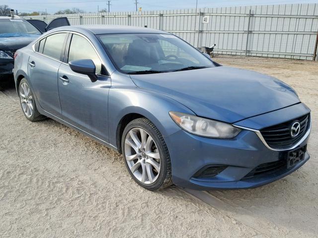 JM1GJ1T61E1115970 - 2014 MAZDA 6 TOURING BLUE photo 1