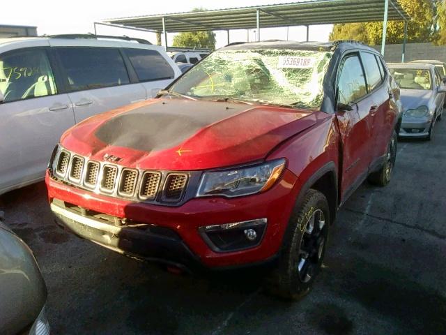 3C4NJDDB3HT647190 - 2017 JEEP COMPASS TR RED photo 2