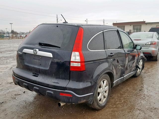 5J6RE48768L035230 - 2008 HONDA CR-V EXL BLACK photo 4