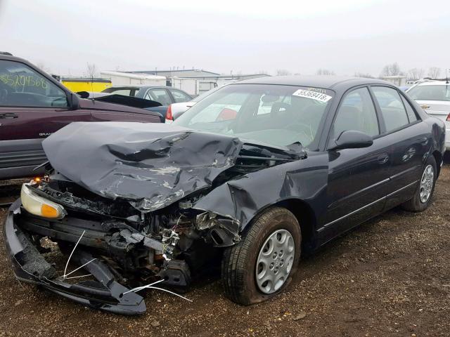 2G4WB52K121254612 - 2002 BUICK REGAL LS BLACK photo 2