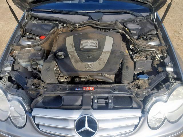 WDBTJ56H69F264420 - 2009 MERCEDES-BENZ CLK 350 GRAY photo 7