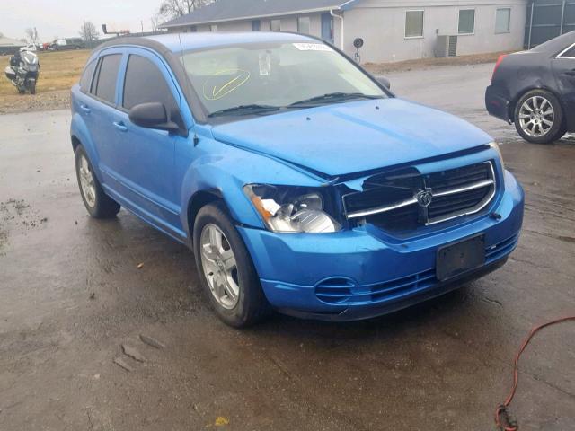 1B3HB48A49D213817 - 2009 DODGE CALIBER SX BLUE photo 1