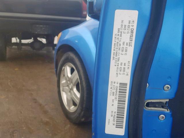 1B3HB48A49D213817 - 2009 DODGE CALIBER SX BLUE photo 10