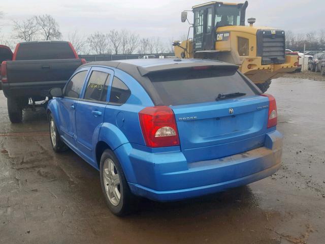 1B3HB48A49D213817 - 2009 DODGE CALIBER SX BLUE photo 3