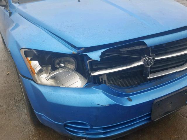 1B3HB48A49D213817 - 2009 DODGE CALIBER SX BLUE photo 9