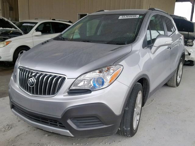 KL4CJASB9FB101219 - 2015 BUICK ENCORE SILVER photo 2