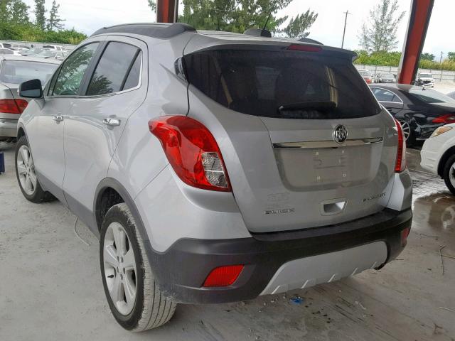 KL4CJASB9FB101219 - 2015 BUICK ENCORE SILVER photo 3