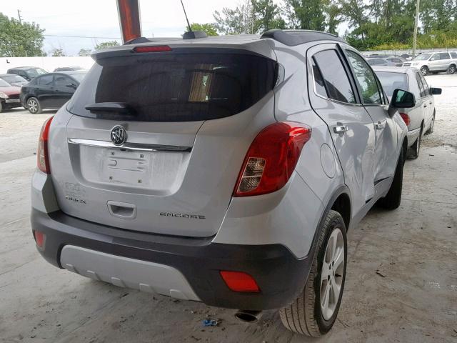 KL4CJASB9FB101219 - 2015 BUICK ENCORE SILVER photo 4