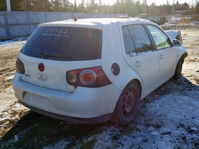 9BWEL41J584022372 - 2008 VOLKSWAGEN CITY GOLF WHITE photo 4