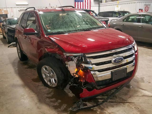 2FMDK3JC7DBA31901 - 2013 FORD EDGE SEL RED photo 1