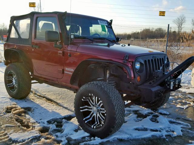 1J4AA2D1XBL543464 - 2011 JEEP WRANGLER S BURGUNDY photo 1