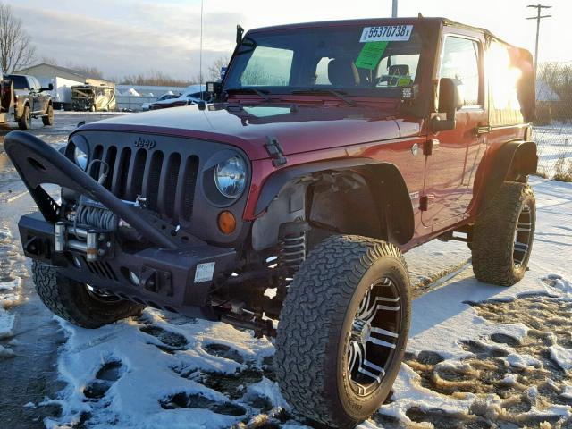 1J4AA2D1XBL543464 - 2011 JEEP WRANGLER S BURGUNDY photo 2