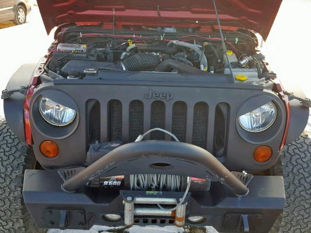 1J4AA2D1XBL543464 - 2011 JEEP WRANGLER S BURGUNDY photo 7