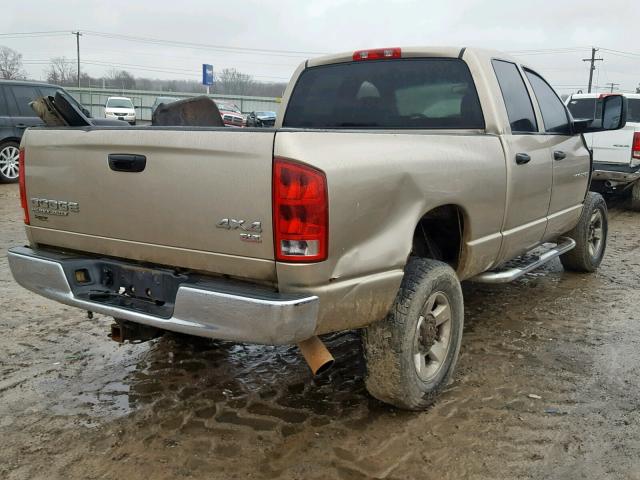 3D7KU28C63G848512 - 2003 DODGE RAM 2500 S GOLD photo 4