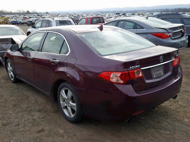 JH4CU2F65CC021176 - 2012 ACURA TSX TECH BURGUNDY photo 3